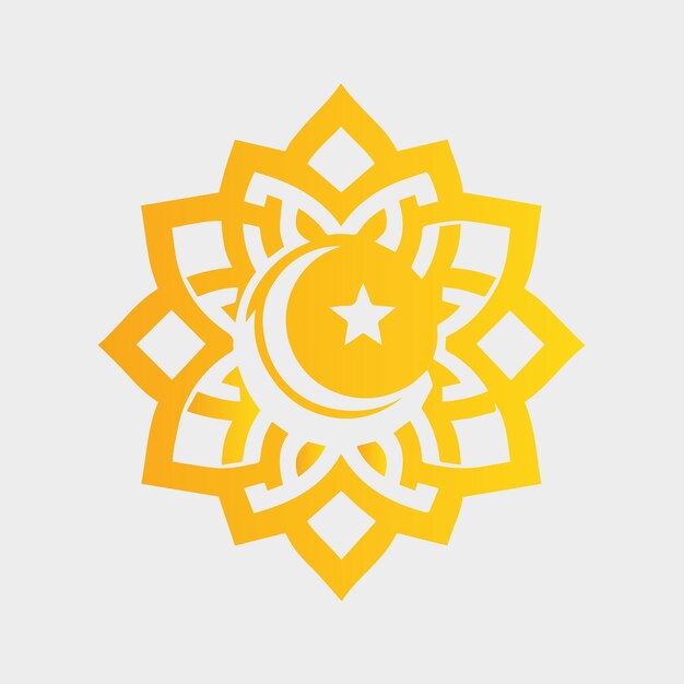 Vector islamic logo design mosque icon design silhouette vector islamic logo template