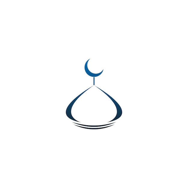 Islamic logo Mosque icon design vector template