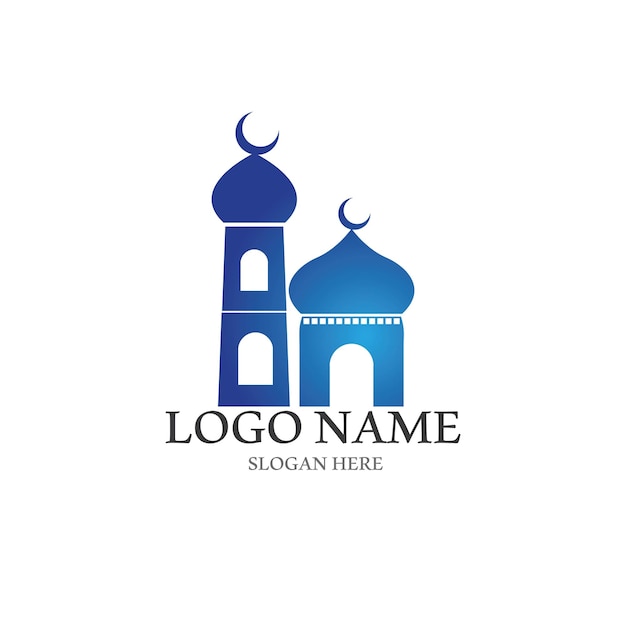 イスラムのロゴとベクトル テンプレート