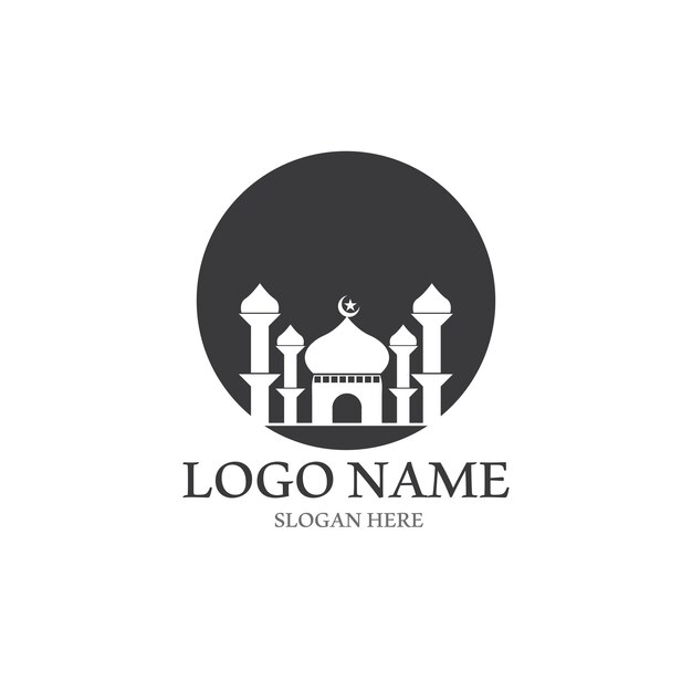 Logo islamico e modello vettoriale