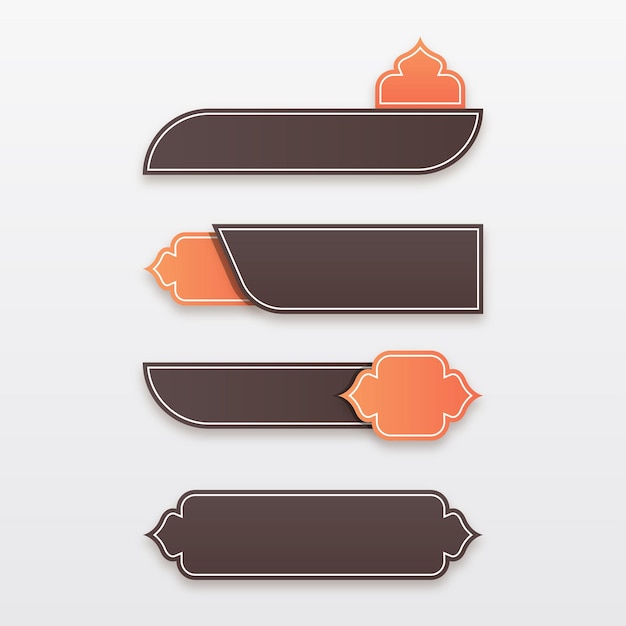islamic lower thirds modern set
