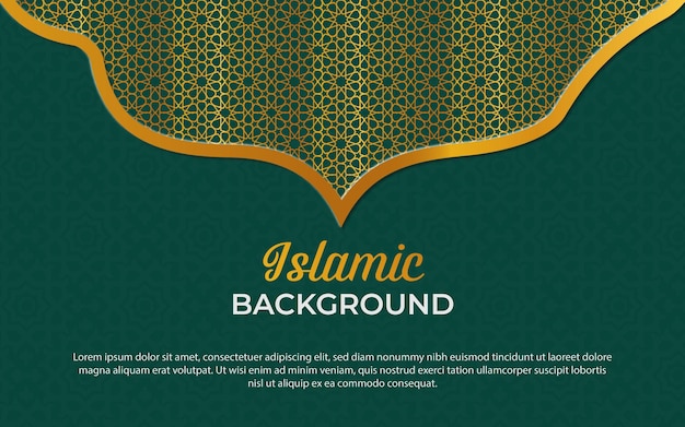 Islamic luxury arabic background template
