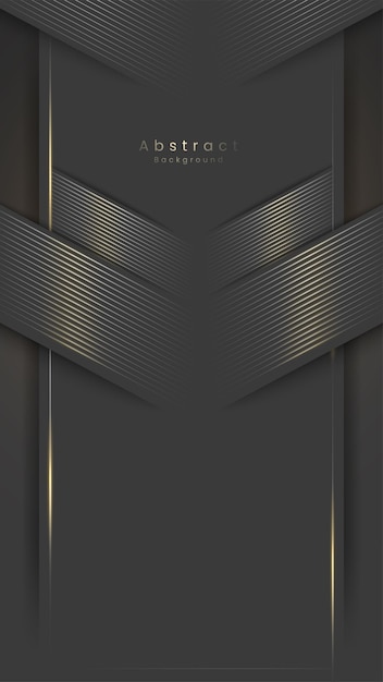 Vector islamic luxury black gold background