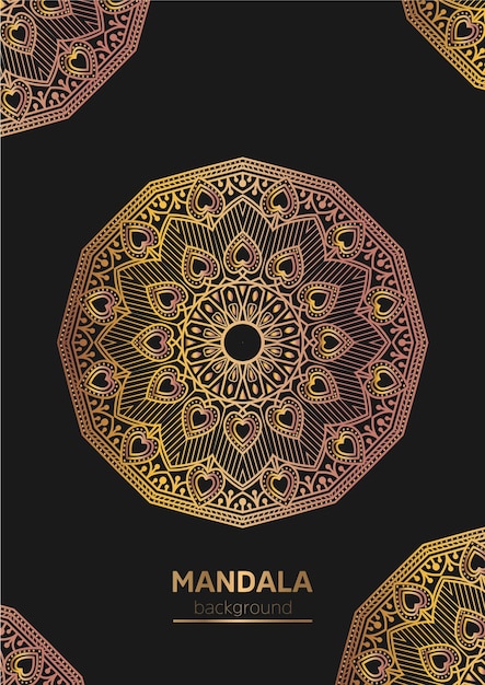 Islamic luxury Mandala Gradient color Pattern design new Free Vector Eps