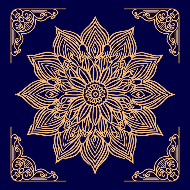 Islamic Luxury ornamental mandala design