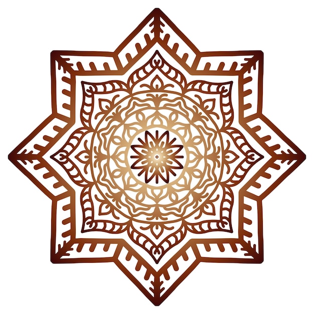 Islamic mandala round lace pattern