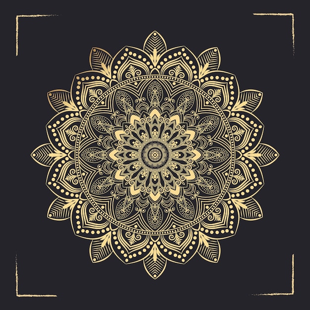 Islamic Mandala Template Luxury ornamental mandala design vector background