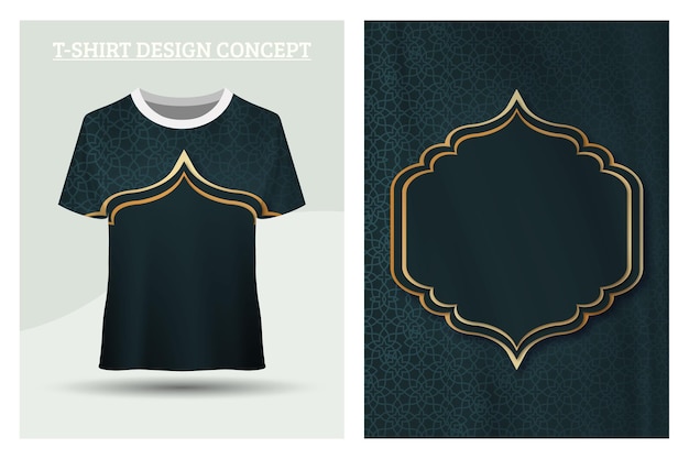 Vector islamic model tshirt design concept