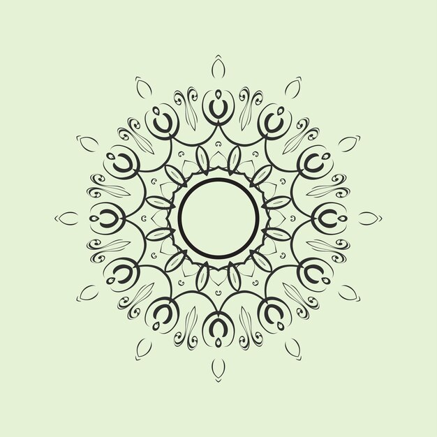 Vector islamic and modern art vector mandala design in colors