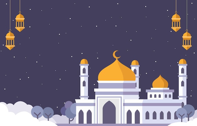 Islamic Mosque Building Background