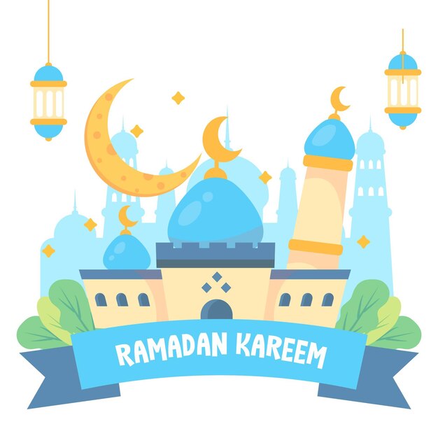 Moschea islamica ramadan kareem