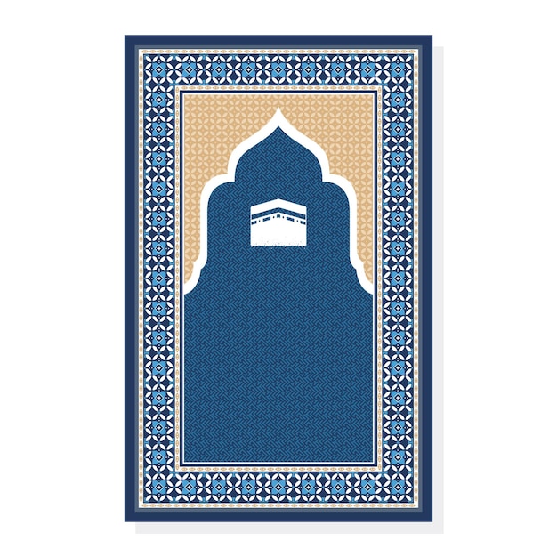 Vector islamic muslim carpet sajadah design