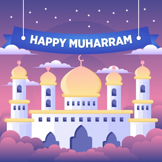 Islamic New Year Background Vector