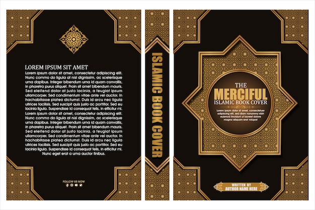 modello di poster per la copertina di un libro islamico per il nuovo anno