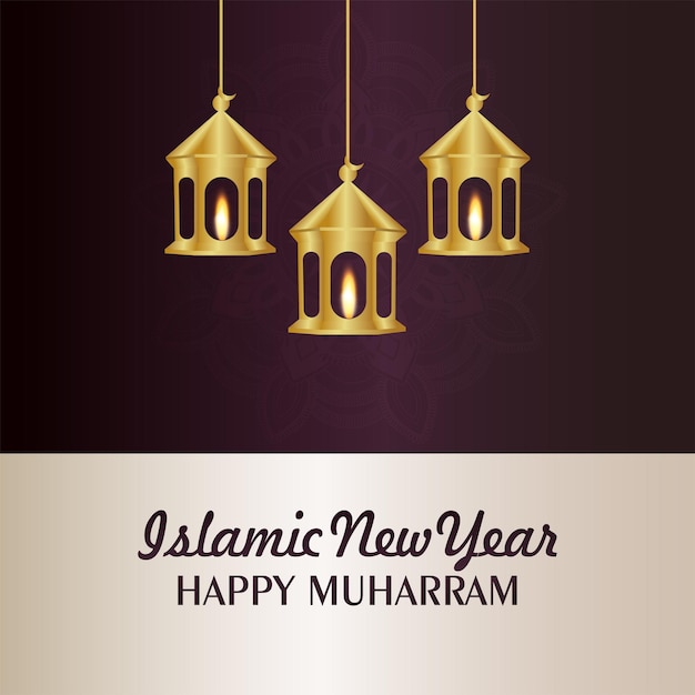 Islamic new year celebration background