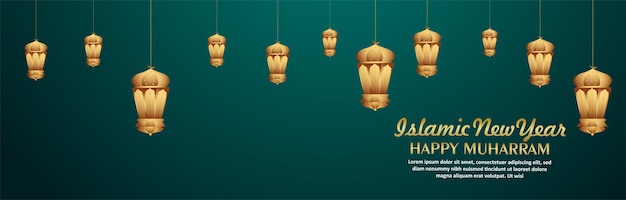 Banner di celebrazione del capodanno islamico