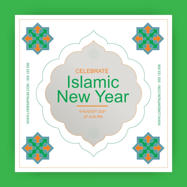 Islamic new year post design