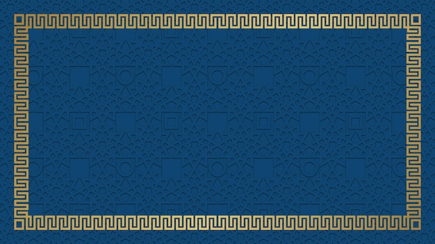 イスラム装飾の背景テンプレート