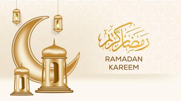 Islamic ornamental background vector template, ramadan kareem background