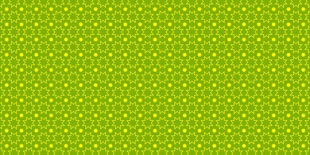 Islamic pattern geomatric green and yellow color