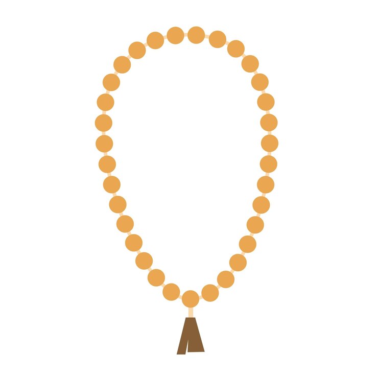 이슬람 기도 구슬 Tasbih 요소 일러스트레이션 터 요소