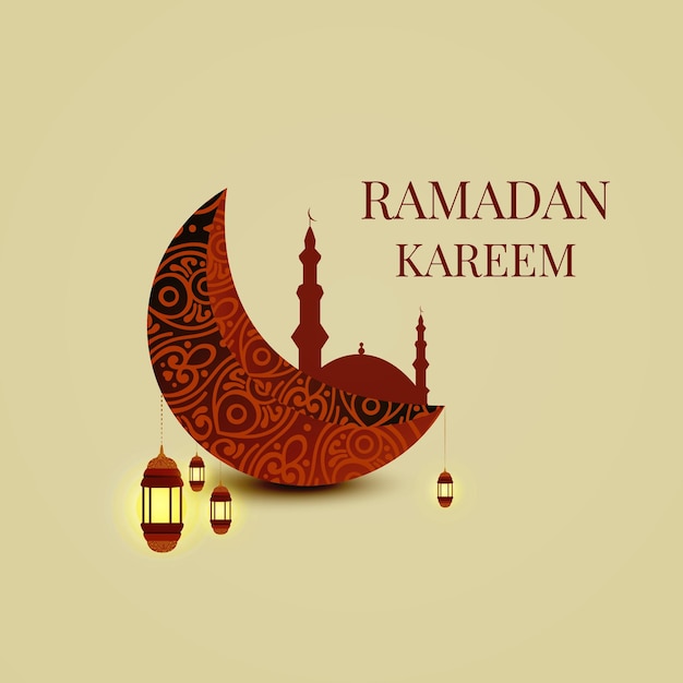 Illustrazione islamica del fondo di ramadan kareem