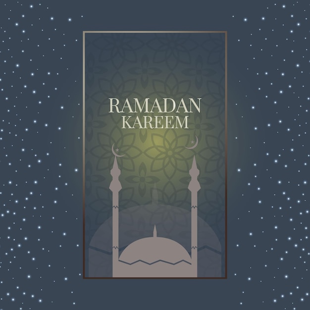 Illustrazione islamica del fondo di ramadan kareem