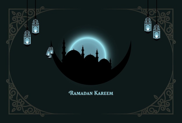 Islamic Ramadan Kareem Background Illustration