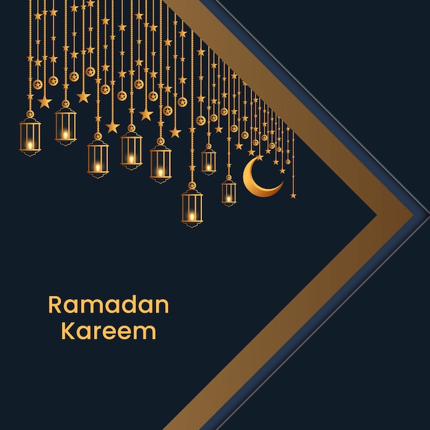 Islamic Ramadan Kareem Background Illustration