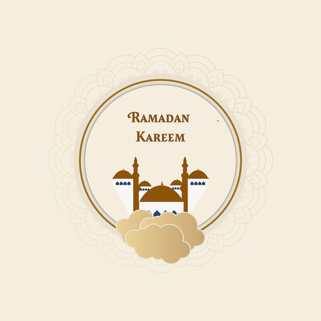 Islamic Ramadan Kareem Background Illustration