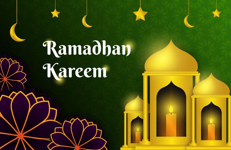 वेक्टर islamic realistic ramadan kareem and eid mubarak decorative banner premium vector