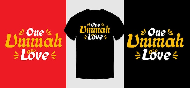 Islamic slogan lettering tshirt design