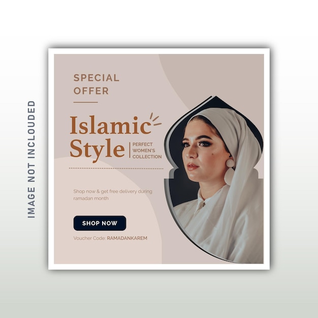 Download del modello di post design per social media islamici