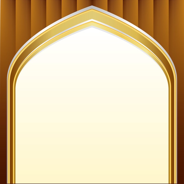 Vector islamic stage background banner