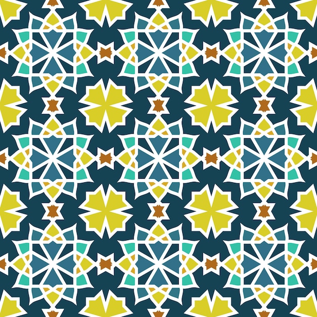 Islamic Starry Night Vector Background