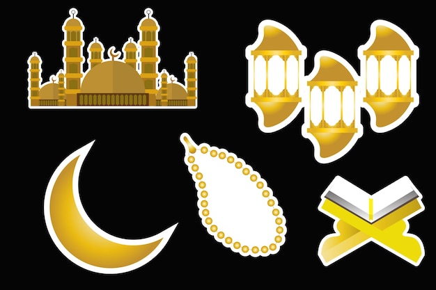 Islamic stickers set