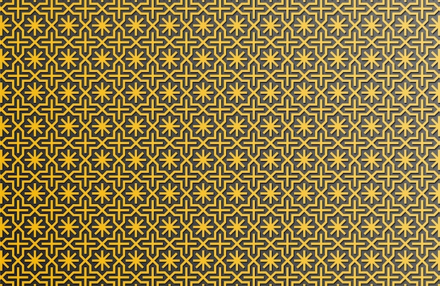 Islamic traditional Golden Color Seamless Pattern