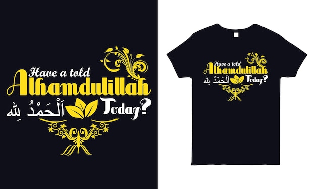 Vector islamic tshirt simple design