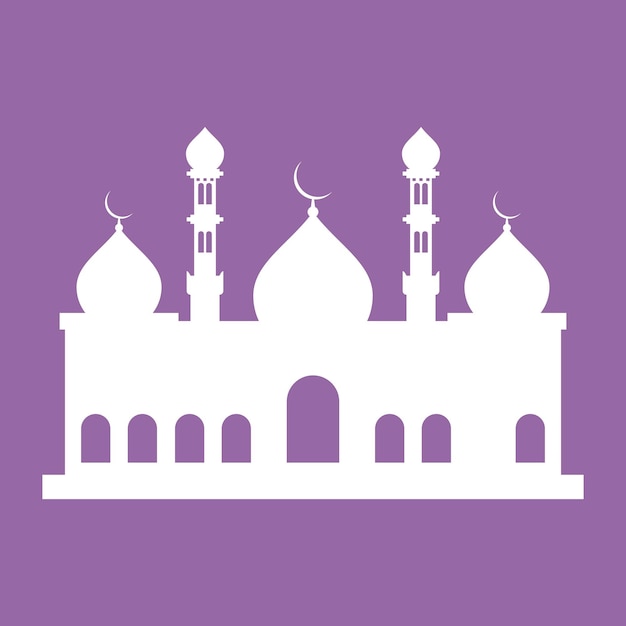 Islamic wallpaper Mosque icon vector template