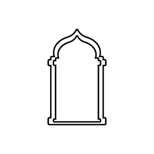 Islamic Window Flat Icon