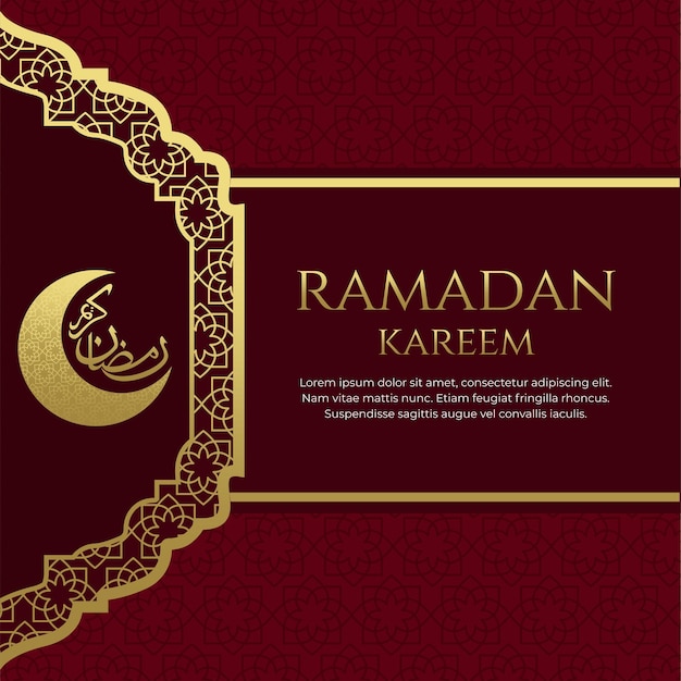 Islamitisch achtergrondontwerp voor Ramadan Kareem