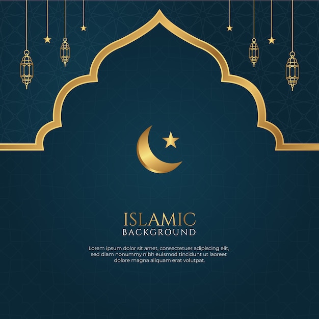 Islamitisch arabisch met decoratieve lantaarns