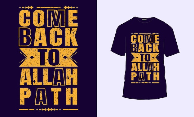 Islamitisch citaat motiverende typografie T-shirtontwerp