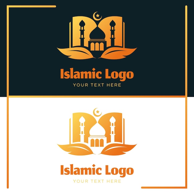 Islamitisch logo in twee kleuren