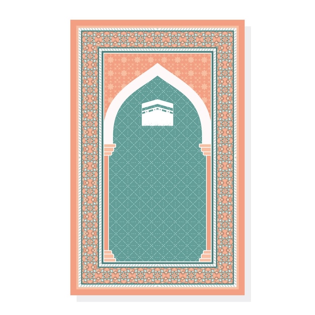 islamitisch tapijt sajadah ontwerp