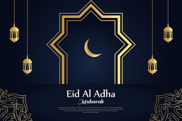 islamitische achtergrond eid al adha mubarak