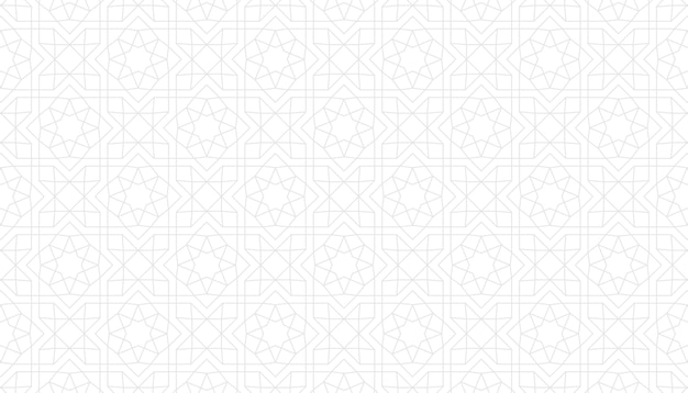Vector islamitische achtergrond met arabisch zeshoekig ornament en arabisch naadloos geometrisch patroon textuur