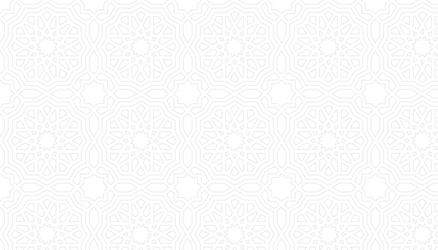 Vector islamitische achtergrond met arabisch zeshoekig ornament en arabisch naadloos geometrisch patroon textuur