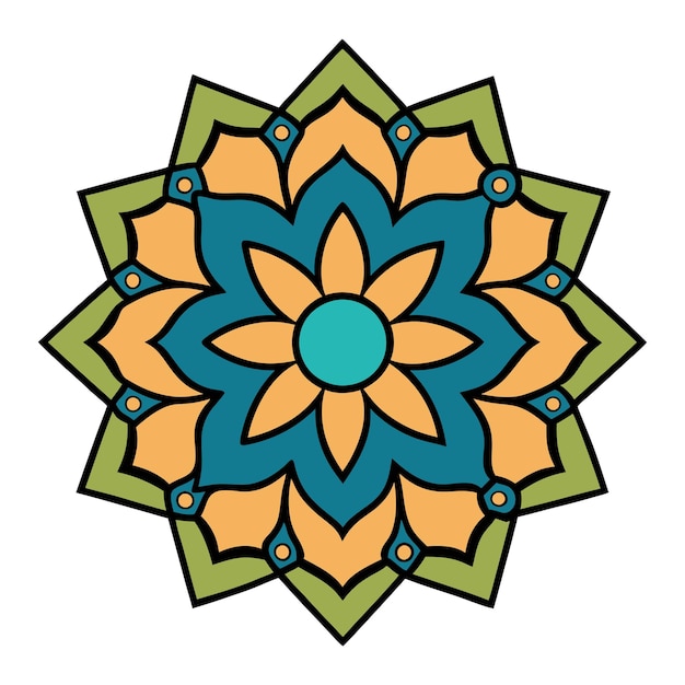 islamitische arabeske mandala