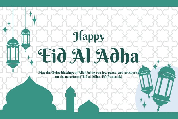 Islamitische Banner Eid Al Adha Social Media Post-sjabloon